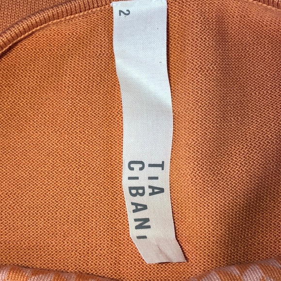 Tia Cibani sweater sheath dress 2 orange pink - Picture 6 of 6